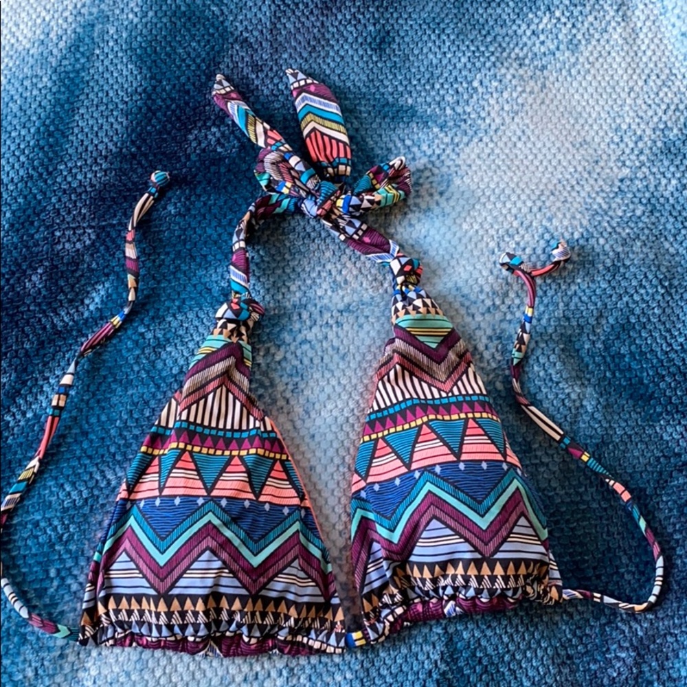 ✨Bar III Aztec Halter Bikini Top Size M